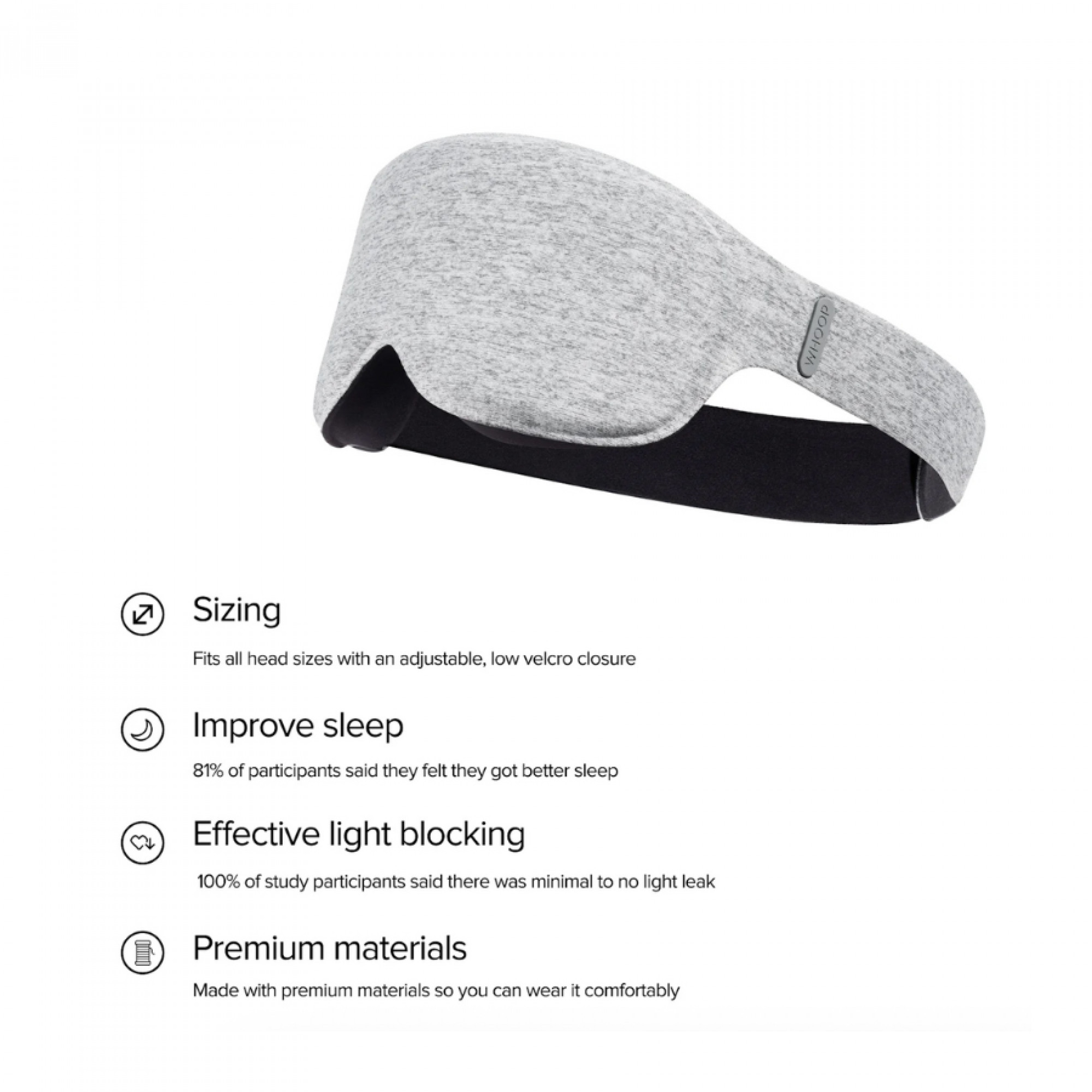Восстанавливающая маска для сна WHOOP Restorative Sleep Mask